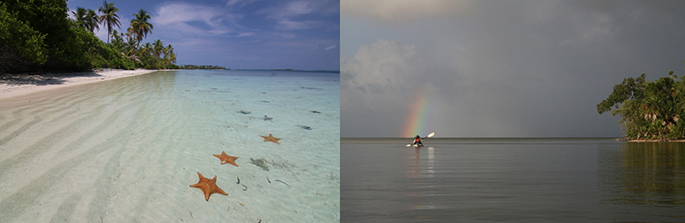 Guna Yala (left) and Sian Ka'an (right)